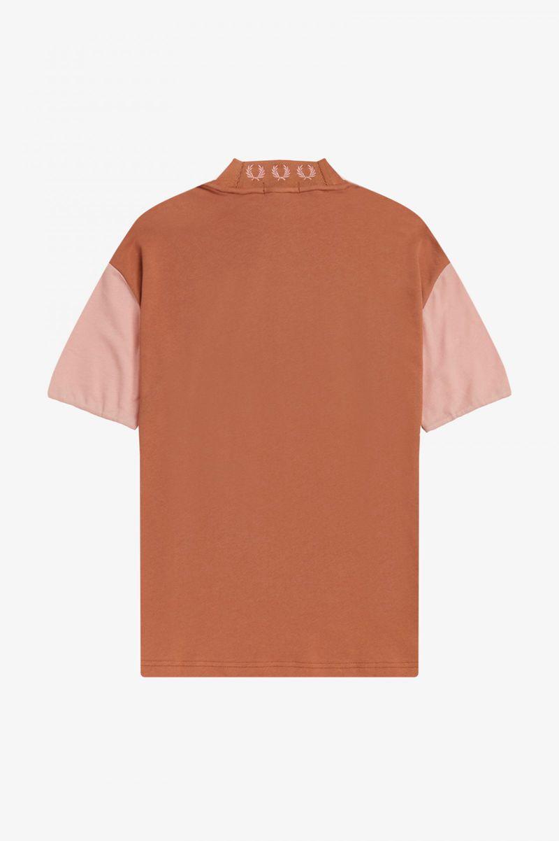 Bronze Fred Perry Colour Block Women's T Shirts | PH 2030NWYB